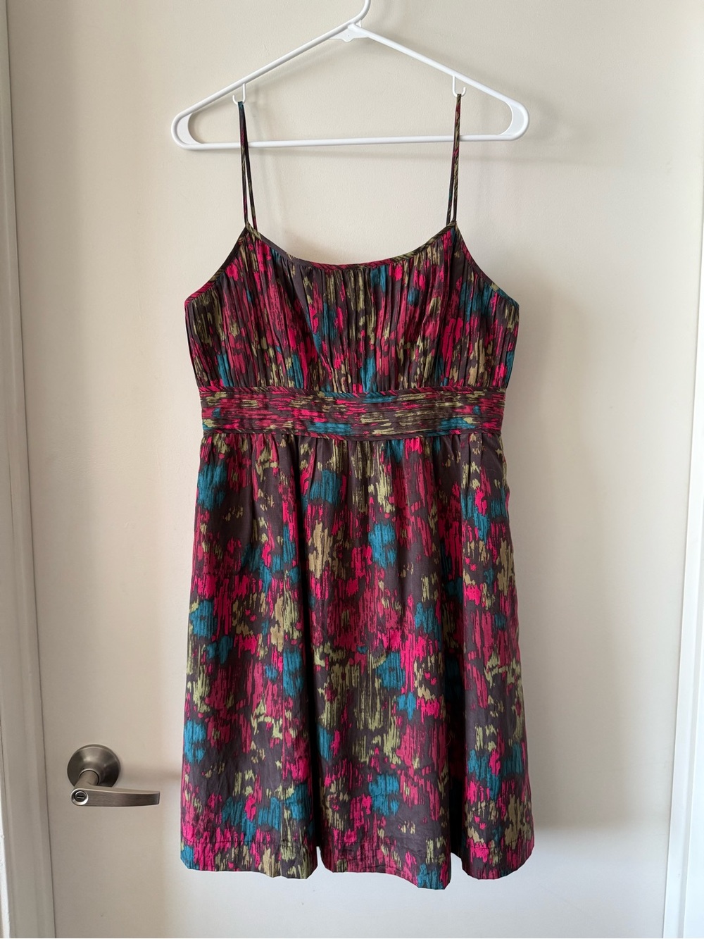 Halogen Silk Blend Lined Fit & Flare Dress EUC